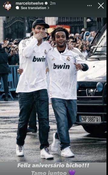 兄弟！选择C罗40岁生日第二天退役 马塞洛有用意！